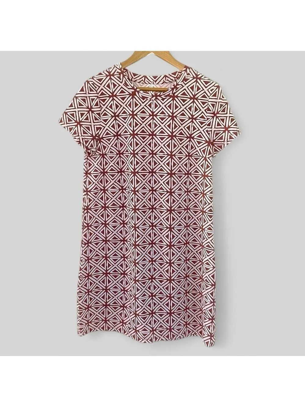 Southern Tide-Women's Chanelle Performance Geo Dress-Dusty Coral-size M-NWT - Picture 4 of 11